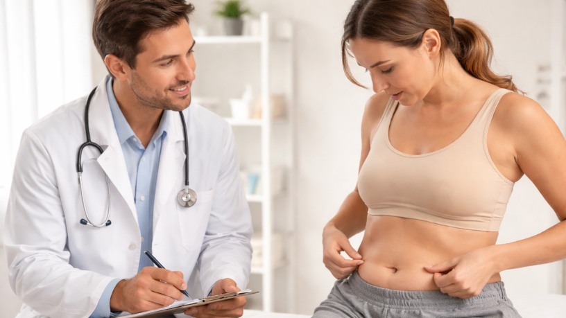 A flacidez abdominal após gestação pode ocorrer mesmo sem grande ganho de peso, afirma Haeckel Cabral Moraes.